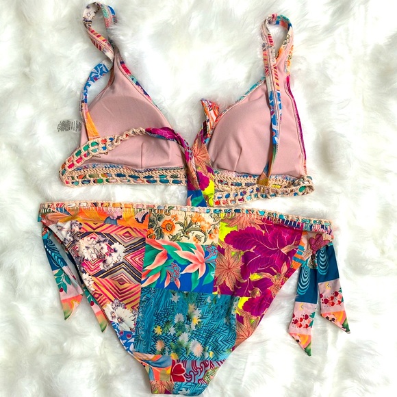 Johnny Was Tropical Floral Bikini XXL Caribbean Multi - Picture 13 of 15